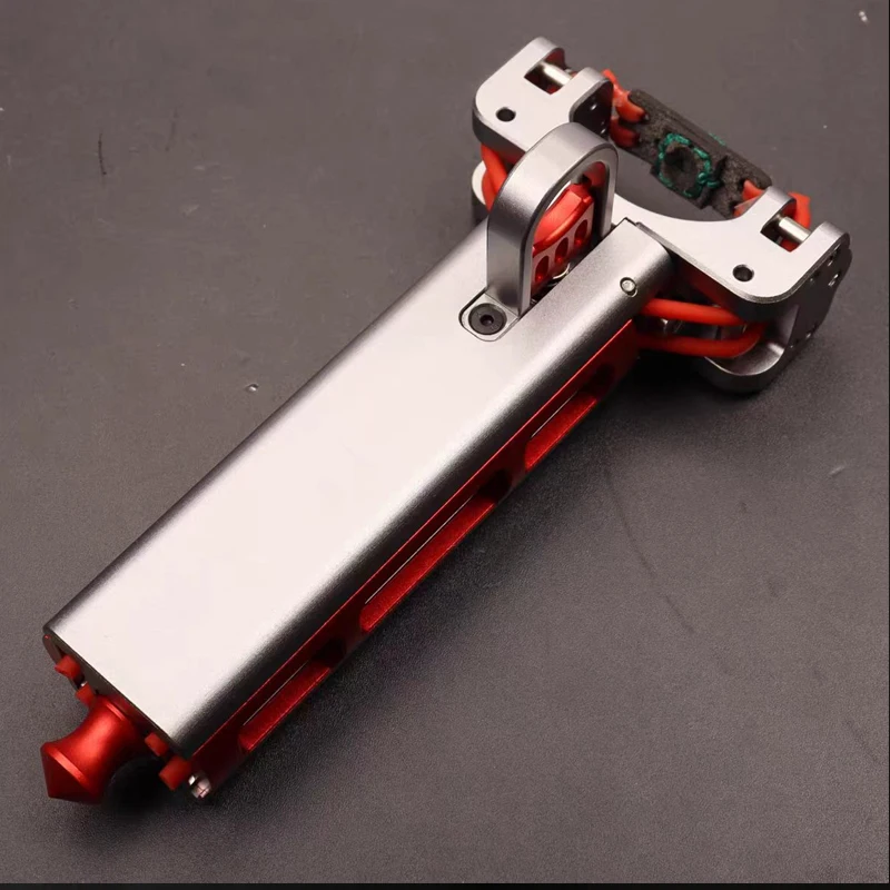 Outdoor Portable EDC Creative Aluminum Alloy Automatic Loading Rapid Fire Slingshot Camping Hiking Hunting Tool view 5