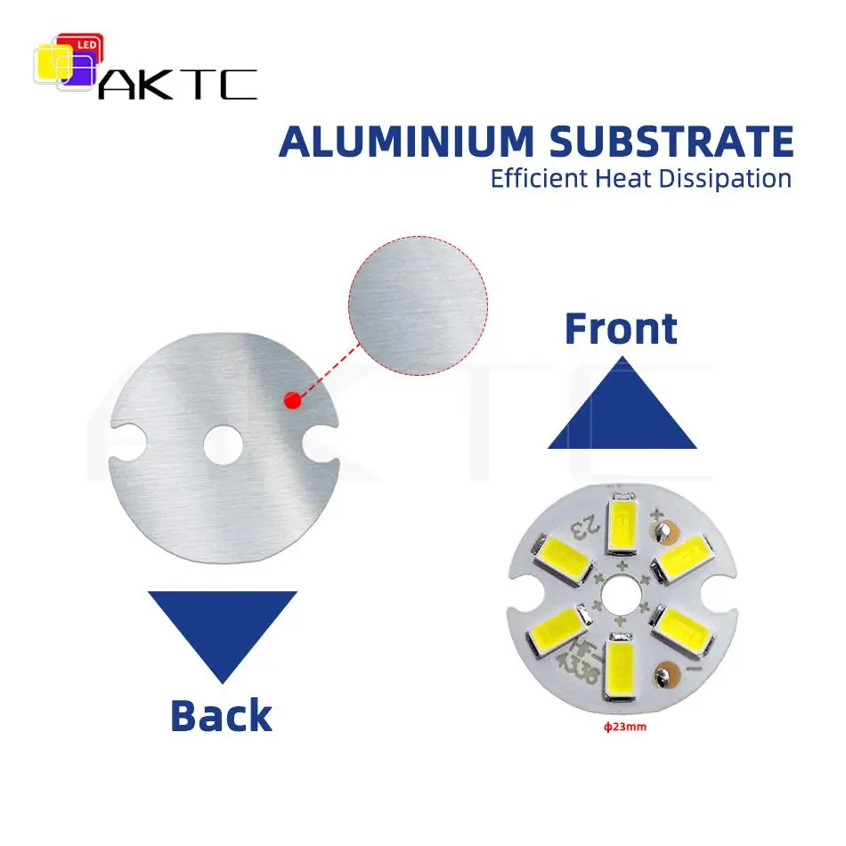 5 Pcs/lot 3W LED Round Board Constant Current 300mA 9V-10VAluminum Source Plate Dia 23/32/40 mm Single Color Warm/White/Neutral