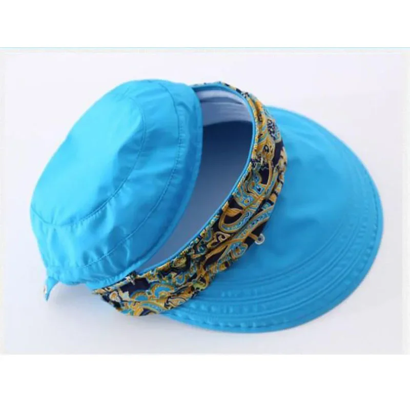 

Women's Wide Brim Sun Hat - UV Protection Summer Beach Hat, Foldable Visor Cap for Cycling, Fashion Wide-Brimmed Design