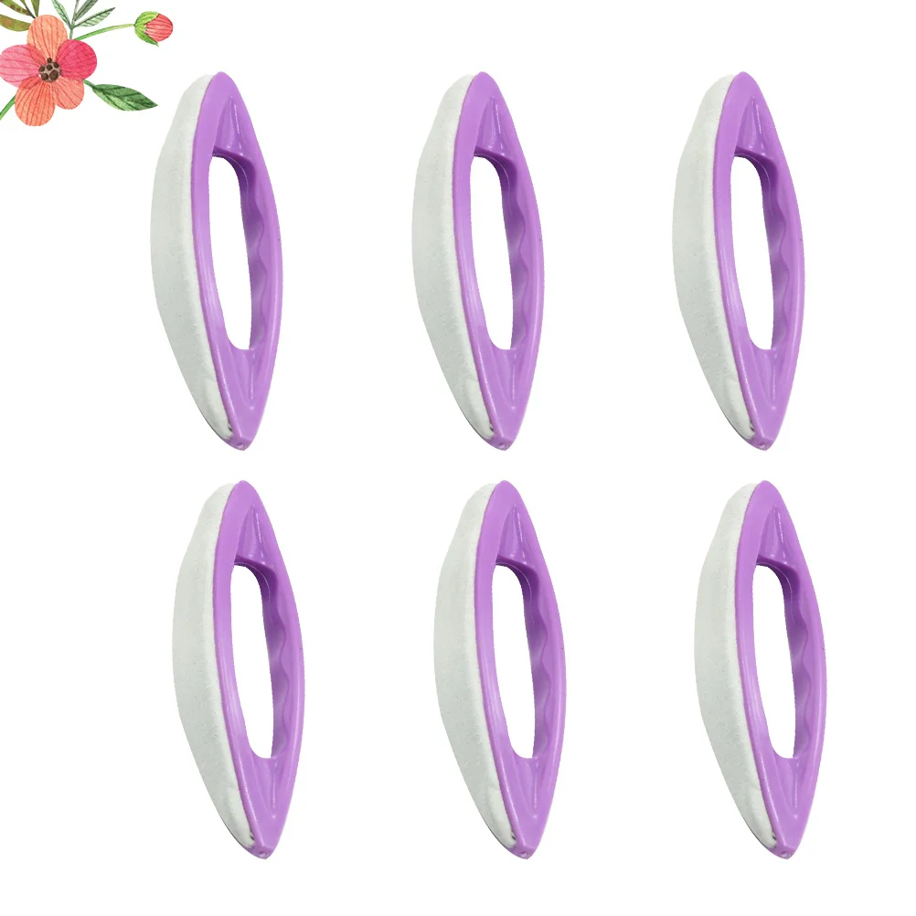 6 قطعة عازلة جلد الغنم مسمار أدوات الرسم ل مانيكير باديكير الكالس إزالة الصبح آلة ملفات الأظافر أداة تلميع #2