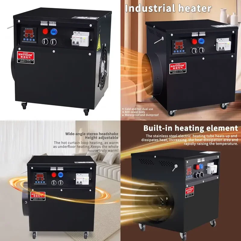 Industrial Farm Greenhouse Rearing Chick Electric Heating Hot air Stove Drying Commercial Heating Fan Large Area Heater