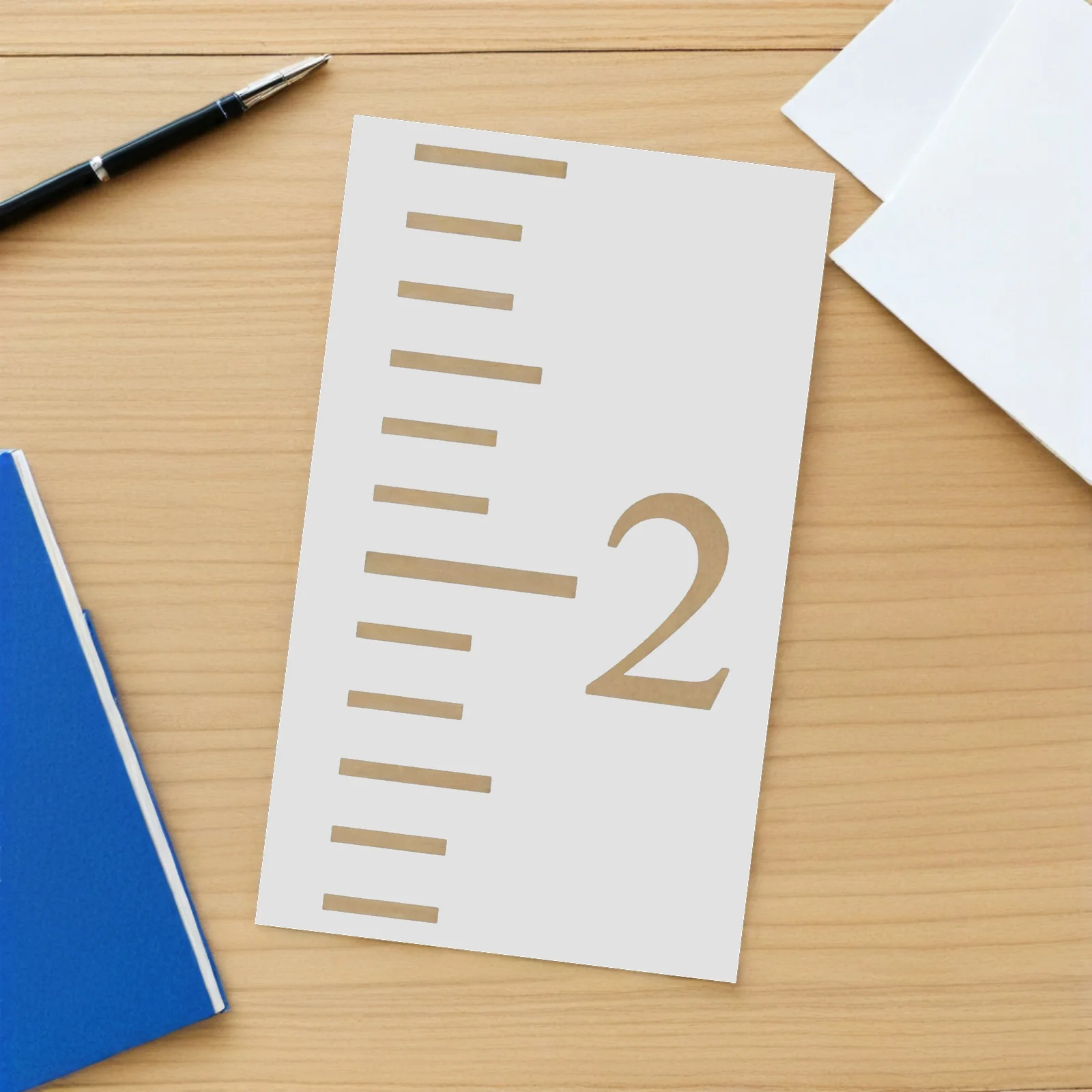 

6Pcs Height Tracker Growth Chart Stencil Reusable Rustic Farmhouse Paintable Height Measurement Tool Wall Decor