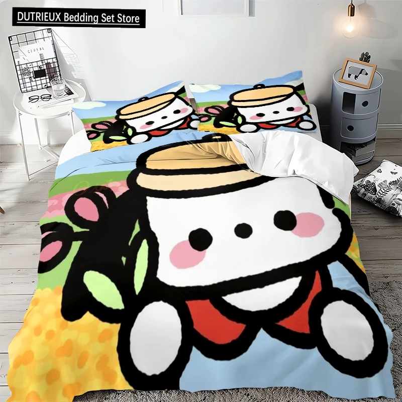 

Pochacco Duvet Cover Room Decoration Bedding Set Print Cartoon Anime Pattern Children Gift Microfiber