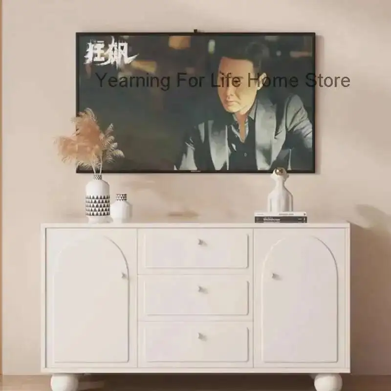 

Shelf Tv Table Entertainment Luxury Display White White Dressers Wood Speaker Tv Stands Universal Muebles Bedroom Furniture