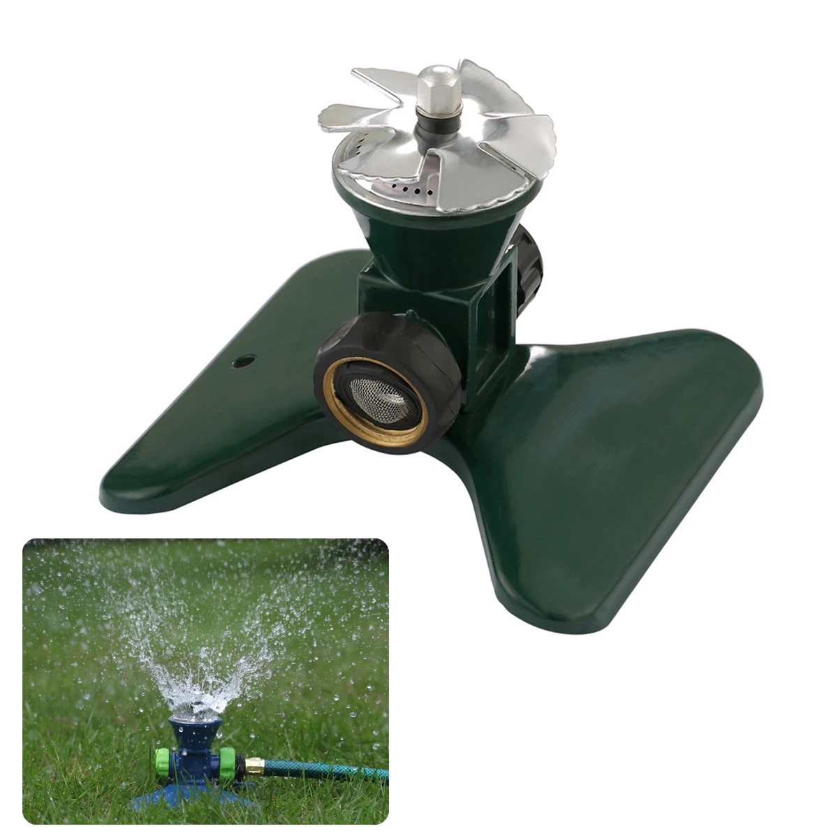 High-Speed Six-Blade 360 Degree Automatic Rotating Sprinkler 3/4