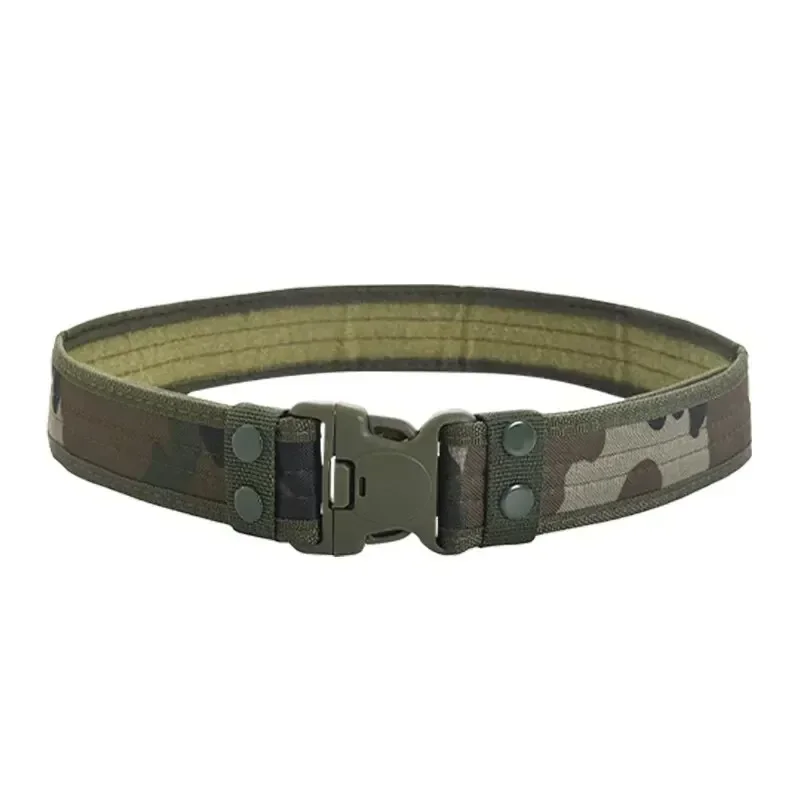 Cinturón de lona elástico Unisex de 130cm, liberación rápida, lavable a máquina, diseño trenzado de moda, accesorio militar, cinturones tácticos de caza