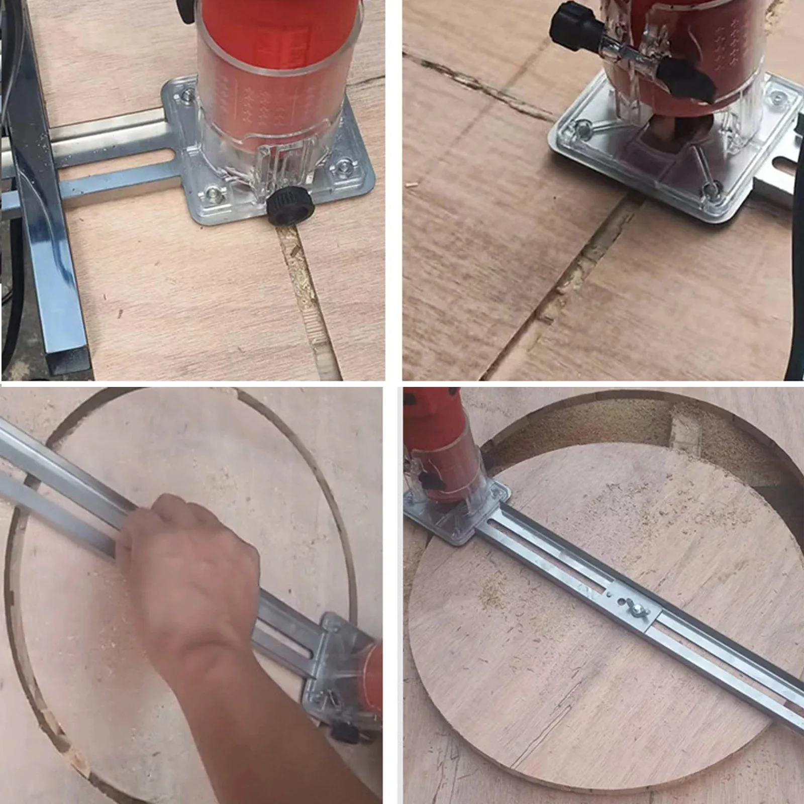 Outil de planche à découper professionnel, guide de réglage rapide, coupe-bordure, ouvre-trou, travail de calcul, routeur circulaire, rainure de fraisage