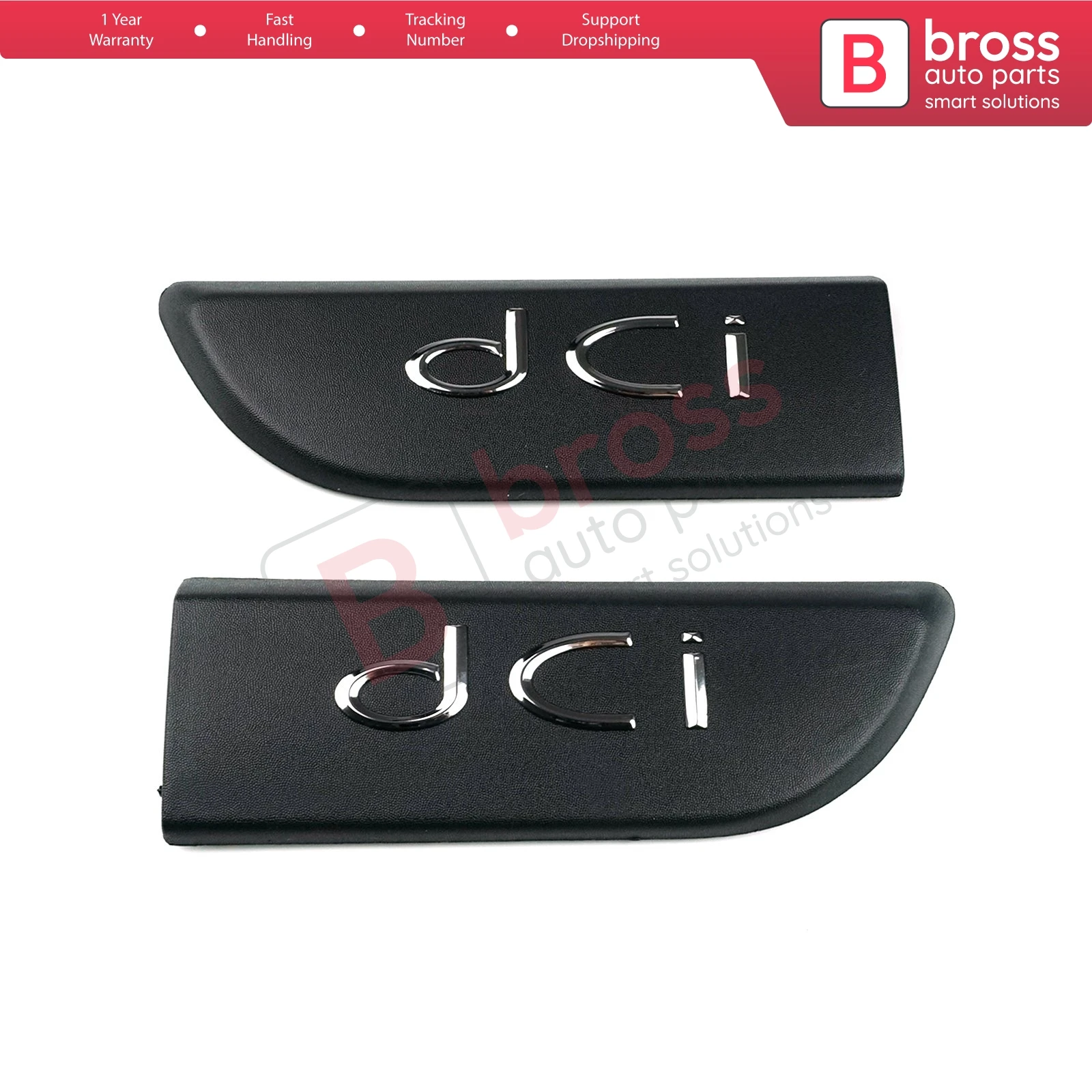 

Bross BSP561 2 Pieces DCI Badge Emblem Left and Right 82 00 717 150 / 8200717150 For Megane MK2 2002-2008; scenic MK2 2003-2009