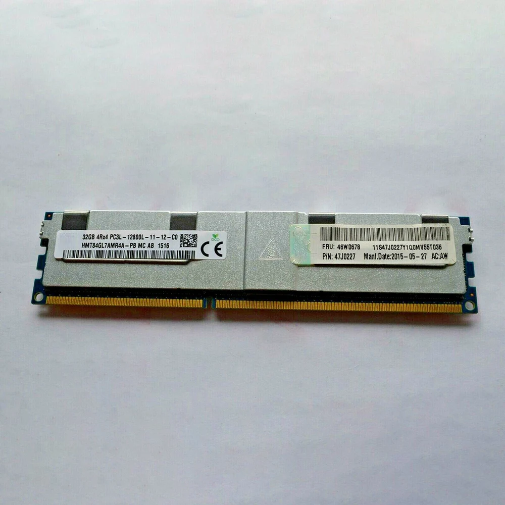 For IBM RAM X3690 X5 X3750 M4 X3550 M4 46W0678 46W0676 46W0678 47J0227 32GB 4Rx4 12800L DDR3L 1600 Server Memory