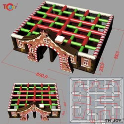 巨大なインフレータブル迷路,10x10m,パーソナライズされた,販売用,短納期