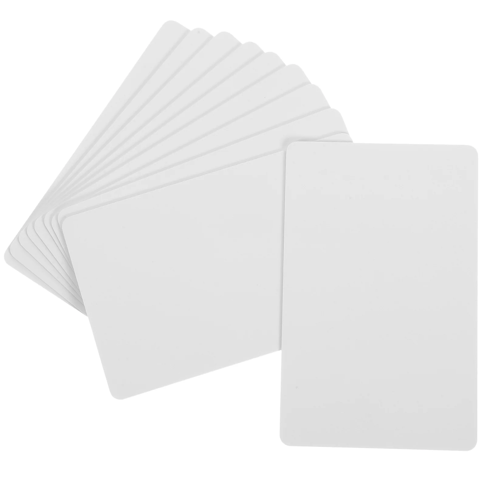 10 Pcs Printable Credit Card Employee Label PVC Price Cards Dual-side Membership