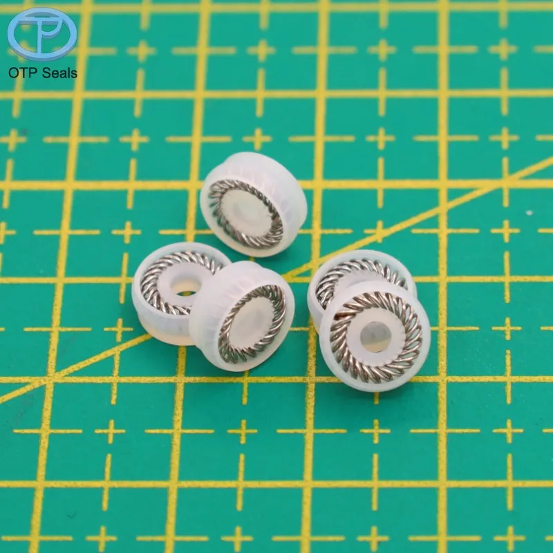 Bague d'étanchéité à ressort pour arbre UHMWPE UPE, poids moléculaire ultra élevé, ressort en X en polyéthylène, Non Standard, personnalisé en usine
