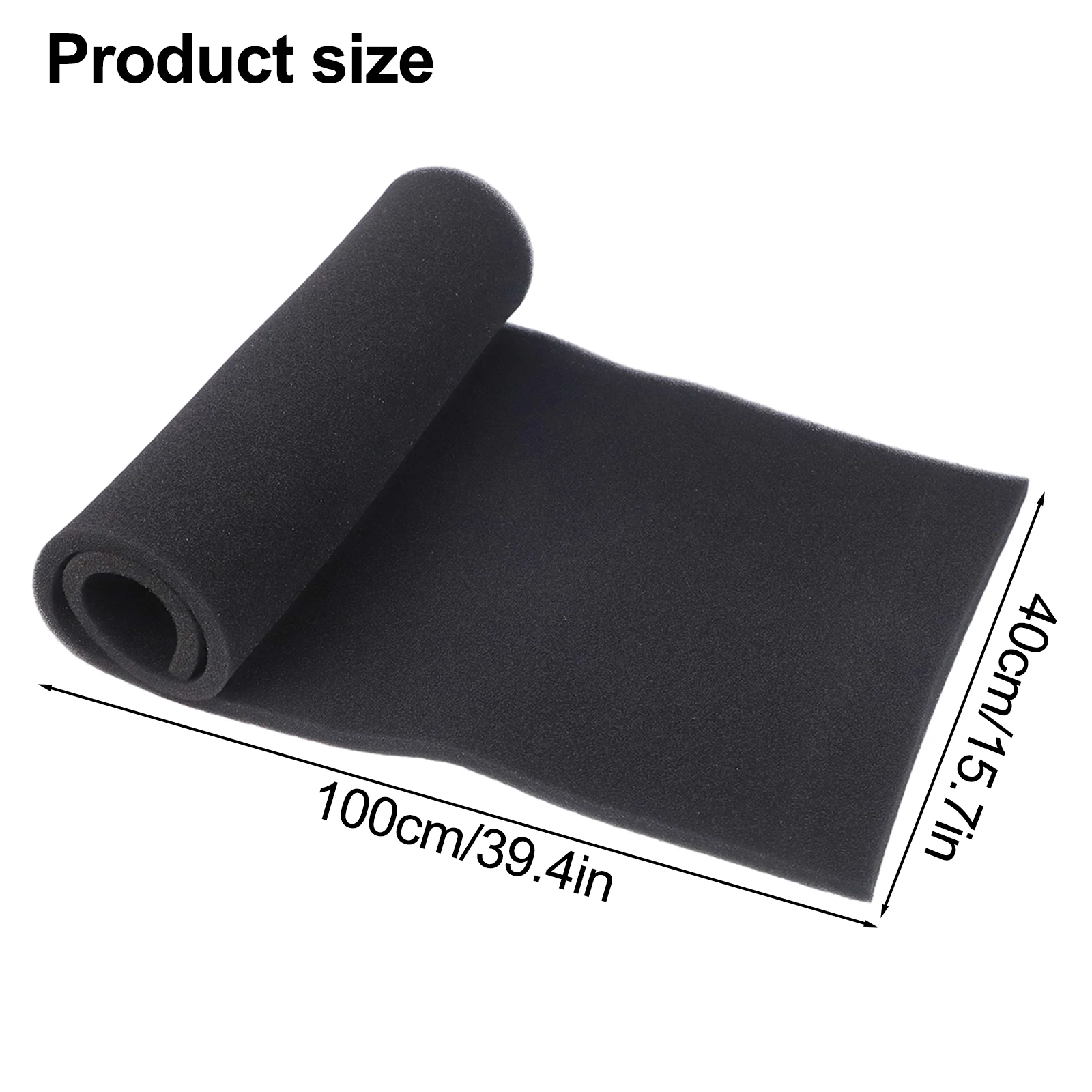 

Air Purifier Filters Sponge Sheet Black Activated Carbon Air Filter Sheet Particle Collection Enhanced Air Quality