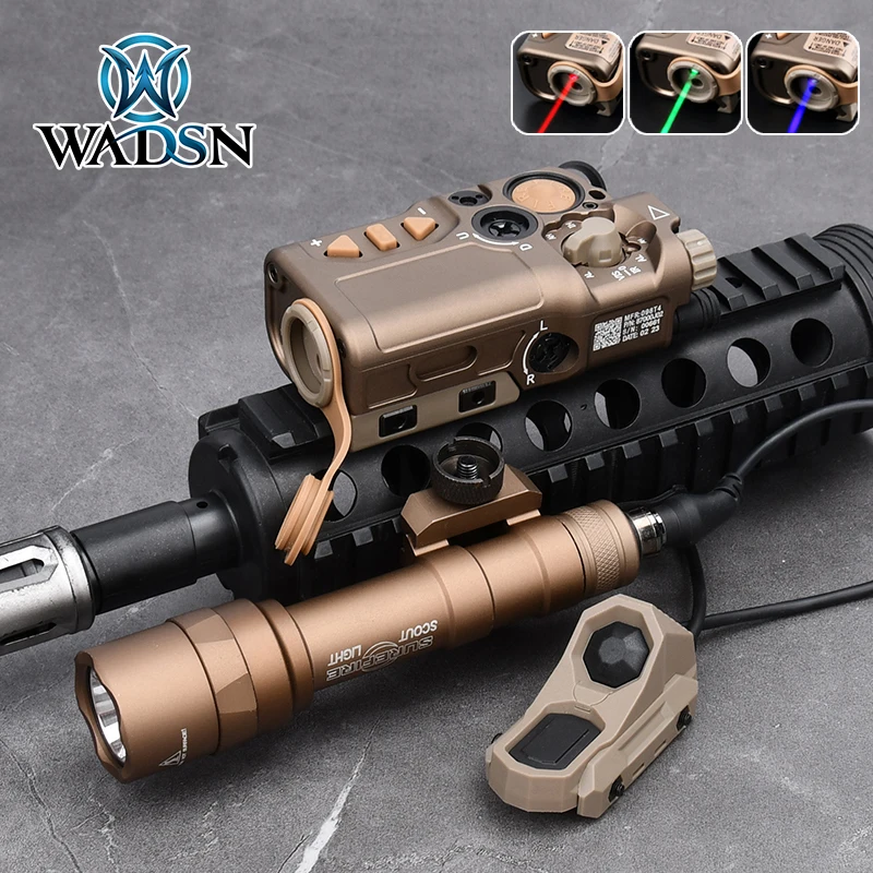 

WADSN Metal Raid-X Tactical Airsoft Red Dot Green Blue IR Strobe Sight Laser With SF M600U Weapon Scout Light Hunting Accessory