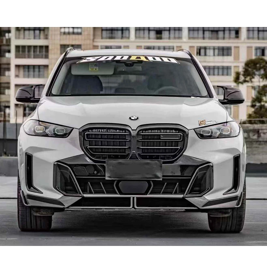 For BMW X5 G05 2023+ Bright Black Front lip Spoiler Front Bumper Lip Diffuser glossy black Front Chin Spoiler Bright Black