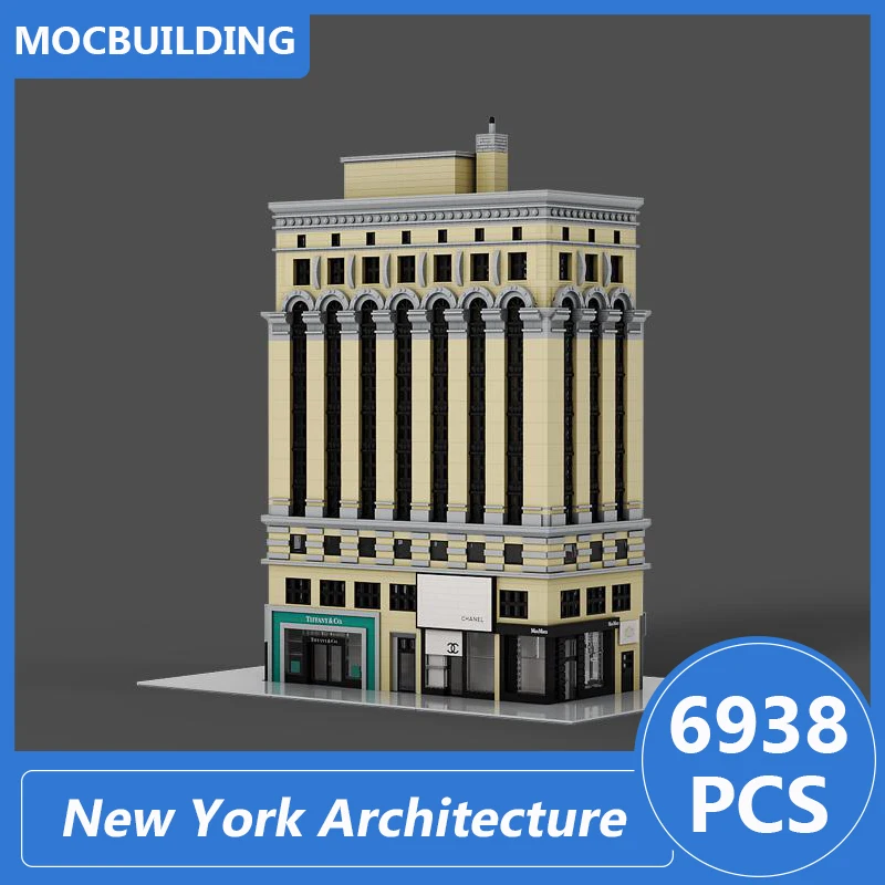 New York Architecture Modular Moc Buildings Blocks Diy Assemble Bricks Educational Creative Collection Xmas Toys Gifts 6938PCS