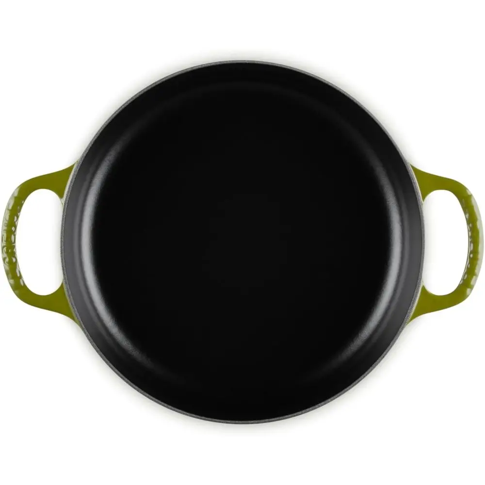 Olive-Hued 11 Enamel-Covered Cast Iron Everyday Pan