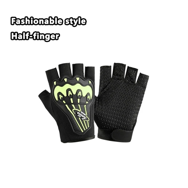 1 Pair Half Finger Fitness Gloves Shock Absorption Cycling Equipment Wide Applications Bicycle Gloves For Running