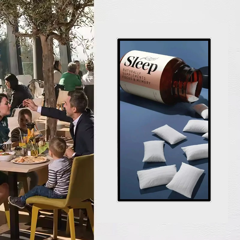 32, 43, 55, and 65 Inch Indoor Hanging Digital Signage LCD Menu Board Display Advertising Device。 Window, Ceiling Wall Mounting