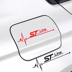 STLINE Car Oil Tank Sticker For Ford Fiesta Mondeo Fusion Escape Edge Ecosport Focus Ranger Ghia MK2 MK3 MK4