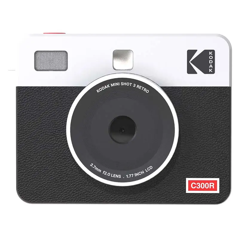 Kodak Mini Shot3 Retro C300R Photo Printer One imaging session Smartphone Portable Printer For Gift Birthday ( 8 Photo Papers)