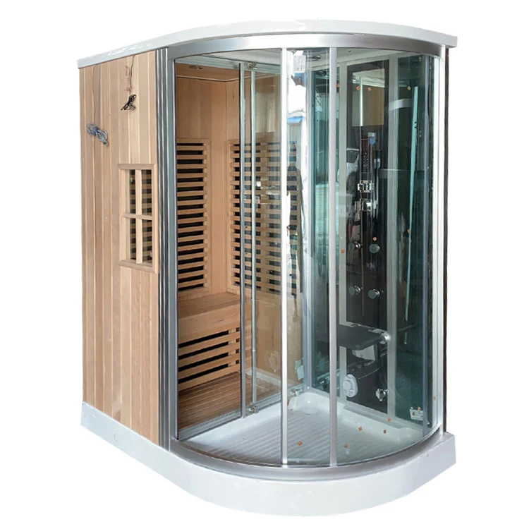 

Dry & Wet Steam Room Combined Sauna With Shower Bathroom Yacuzzi Massage Spa For Indoor