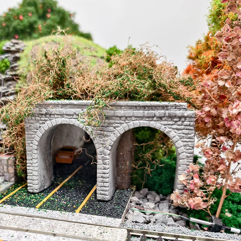 N Scale Railway Train Track Tunnel Entrance Model Making Materials DIY Mountain Cave Tunnels Micro Landscape Diorama Kit 1pcs