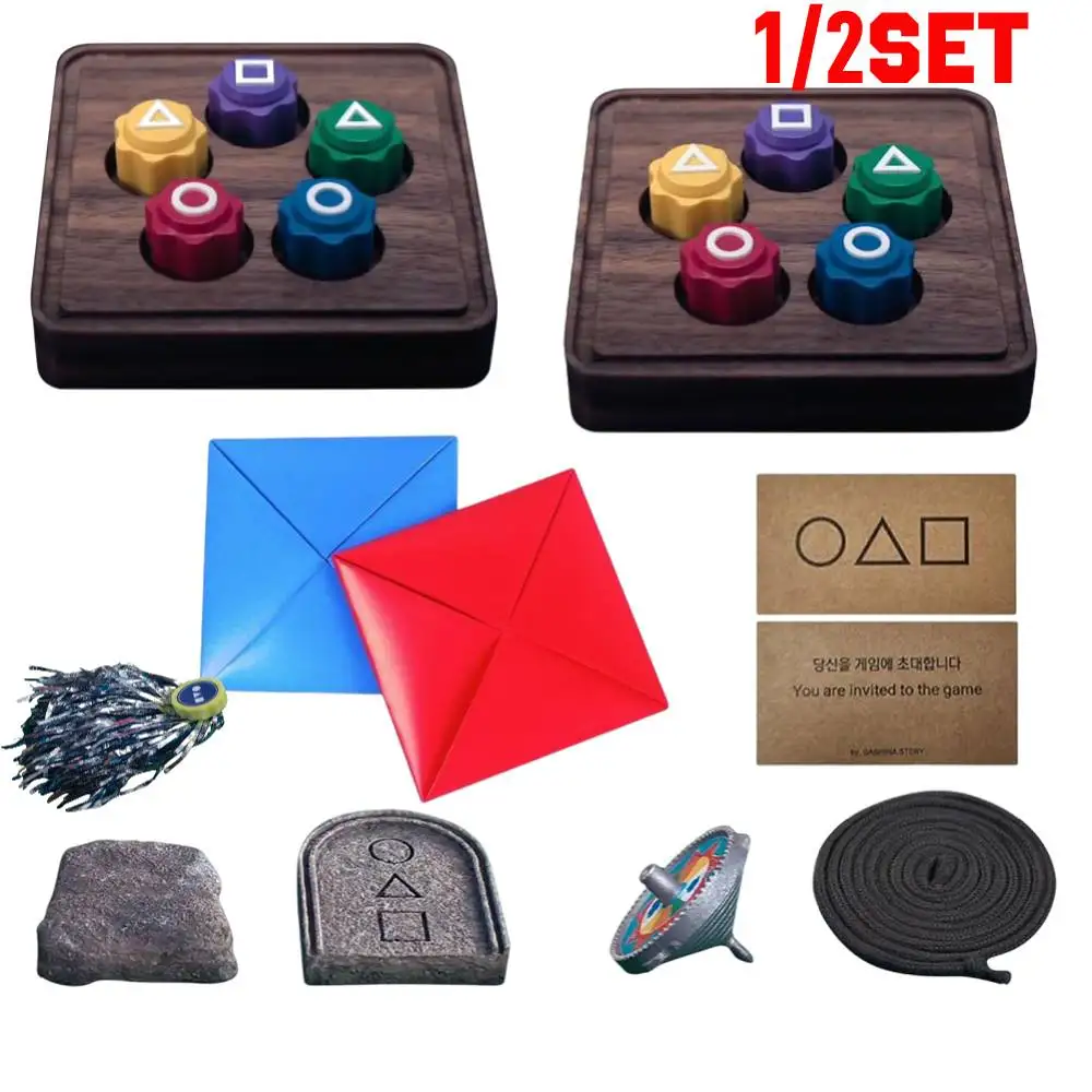 1/2set Fun Korean Folk Game Set New Trend Gonggi Korean Game Stones Catching Board Games for Hand Eye Coordination Training Game