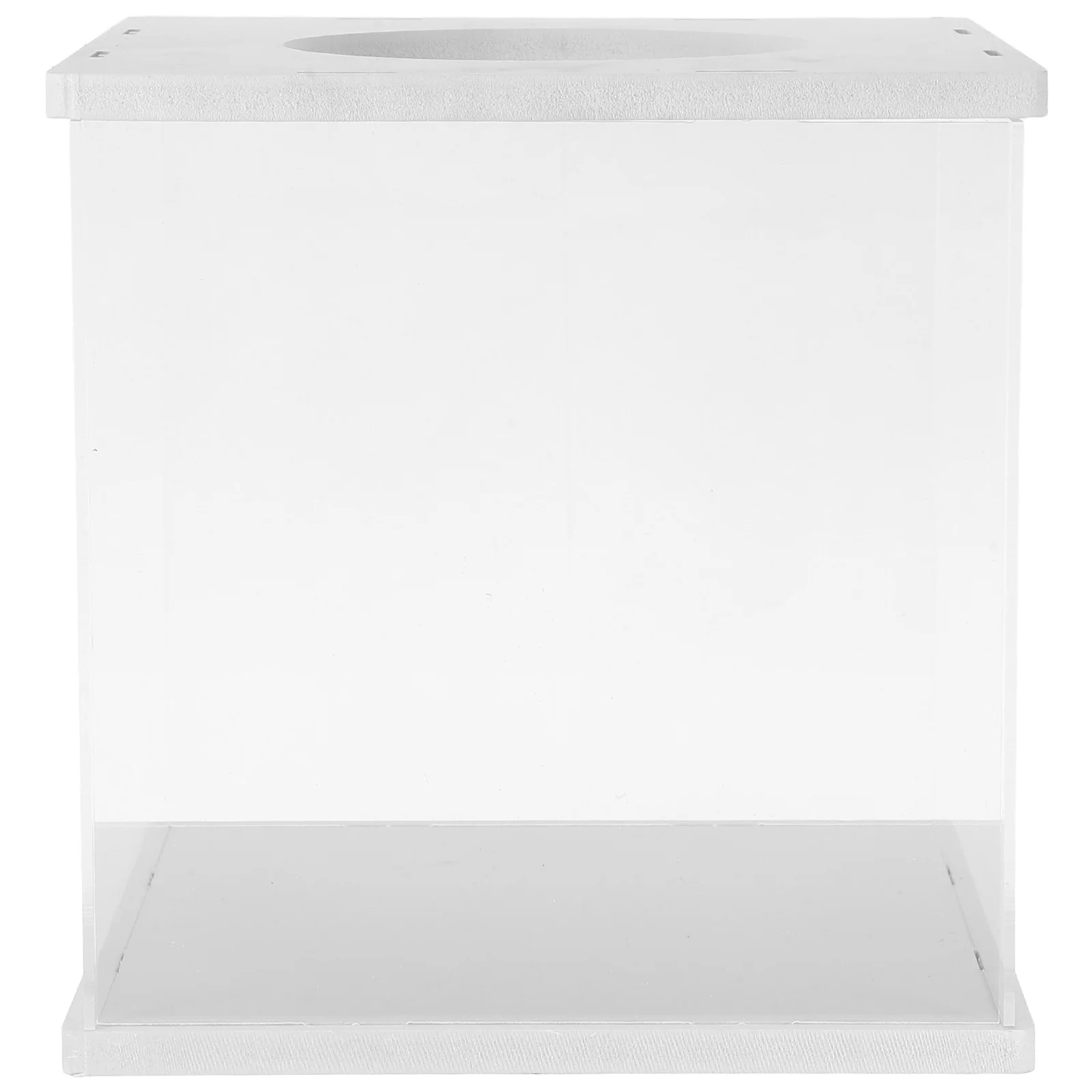 

Raffle Box Clear Acrylic With Slot Transparent Ballot Container For Fundraising Donation Voting Suggestion Collection Event