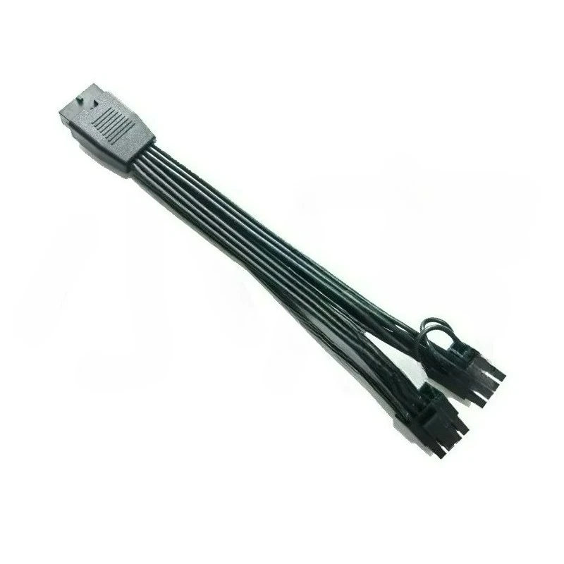 12VHPWR Female to Dual 6+2 Pin Male GPU Cable, 12+4 Pin PCIe 5.0 ATX 3.0 16P to 8P Power Adapter Cable