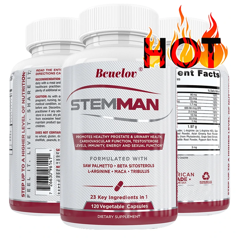 Prostate - Saw Palmetto Supplement for Men's Prostate Health, Urinary Tract Health, Frequent Urination - 120 Capsules - Image 6