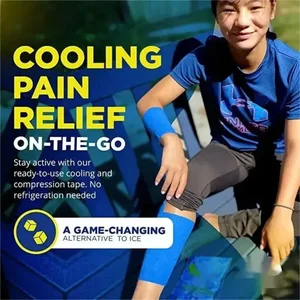 Selbstadhäsive Eisbandage mit sofortiger Kühlung, Eisband für Muskelwiederherstellung, Kühl- und Komprimierungsband für Sportler und Erwachsene 10 Hauptverkäufe komprimiert Eis - №1