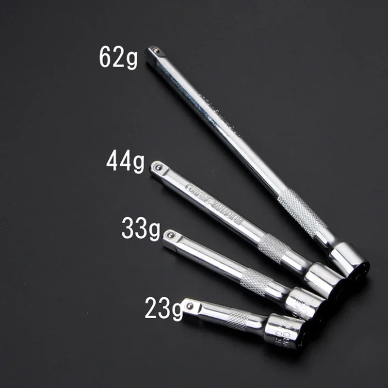 1/4" 6.35mm CR-V Drive Socket Extension Rod 2"/3"/4"/6" Connecting Rods Chrome Plated Shank for Ratchet Wrench Auto Repair Tools