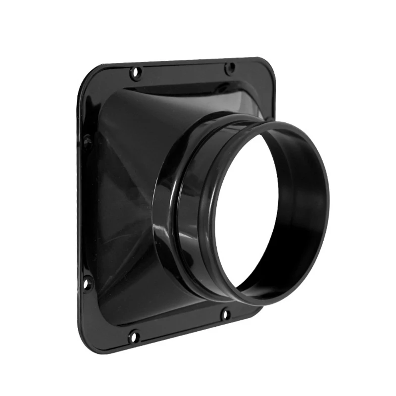 

Черный настенный фланцевый соединитель для ванной комнаты, фланцевый адаптер для вентиляционного канала для кухонной вытяжки, соединительная вытяжная труба