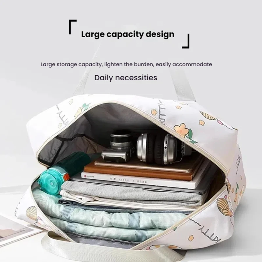 Torba podróżna o dużej pojemności z kreskówek na krótkie dystanse, ciągnięta ręcznie, lekka, odpowiednia dla studentów do przenoszenia bagażu. Torba