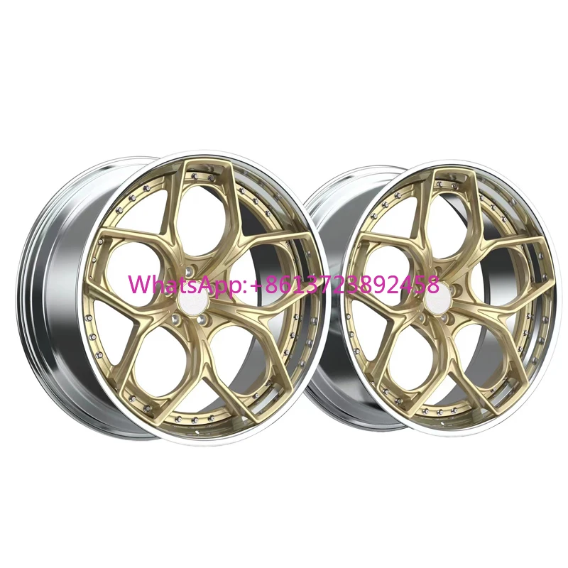 

17 18 19 20 21 22 Inch 5*143.1 5*120 3 Piece Forged Wheels for BMW X3 X4 X5 X6 330I 530I 730I A6 A7 A7 Q5 Q7 Series