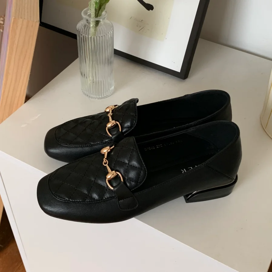FOXER 2025 Women's Casual Shoes Classic Versatile Shoes Soft Bottom Mom's Low Heel Shoes Anti-Slip Comfortable Slip-On Loafers