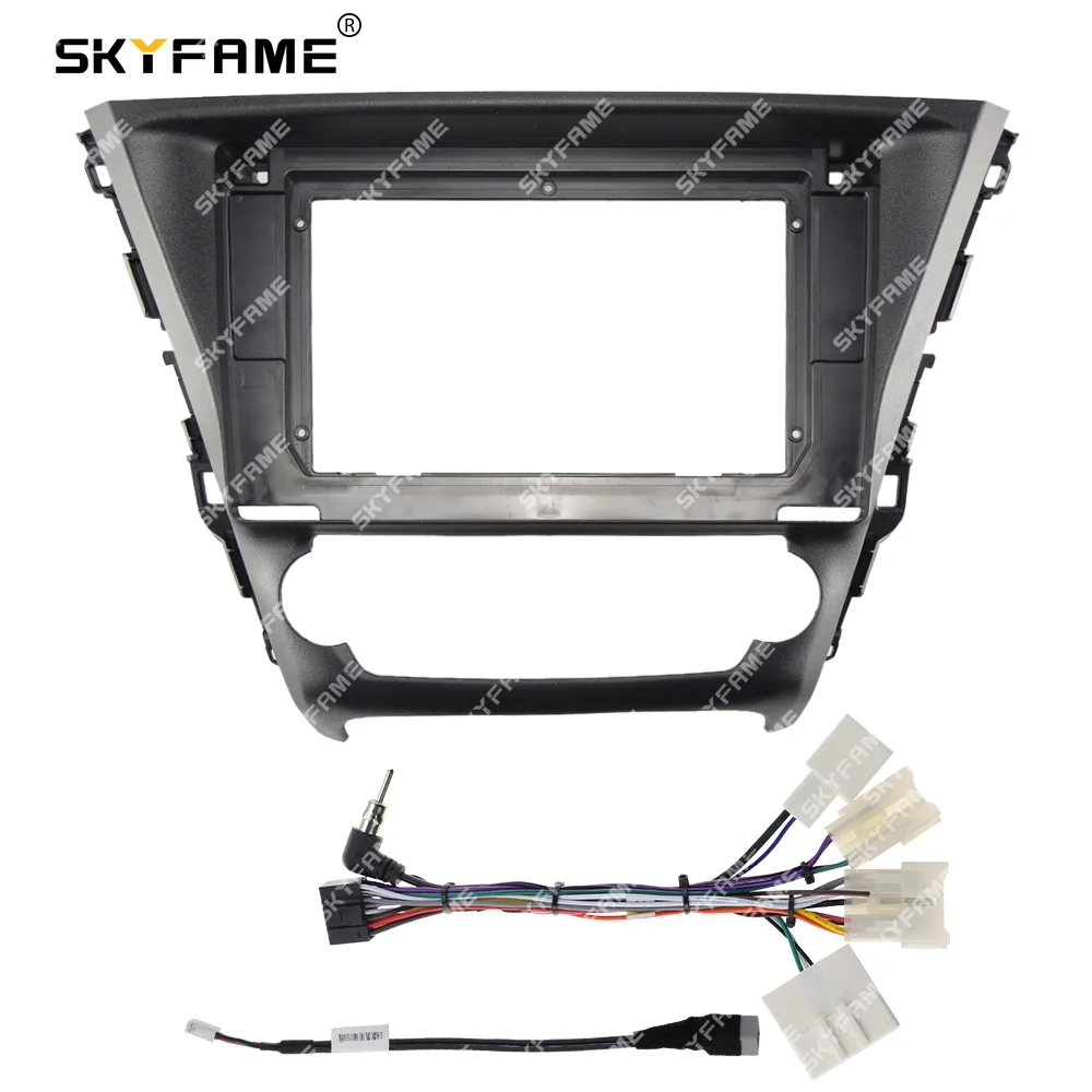 SKYFAME Car Frame Fascia Adapter Android Radio Dash Fitting Panel Kit For Toyota Avensis Touring Sports