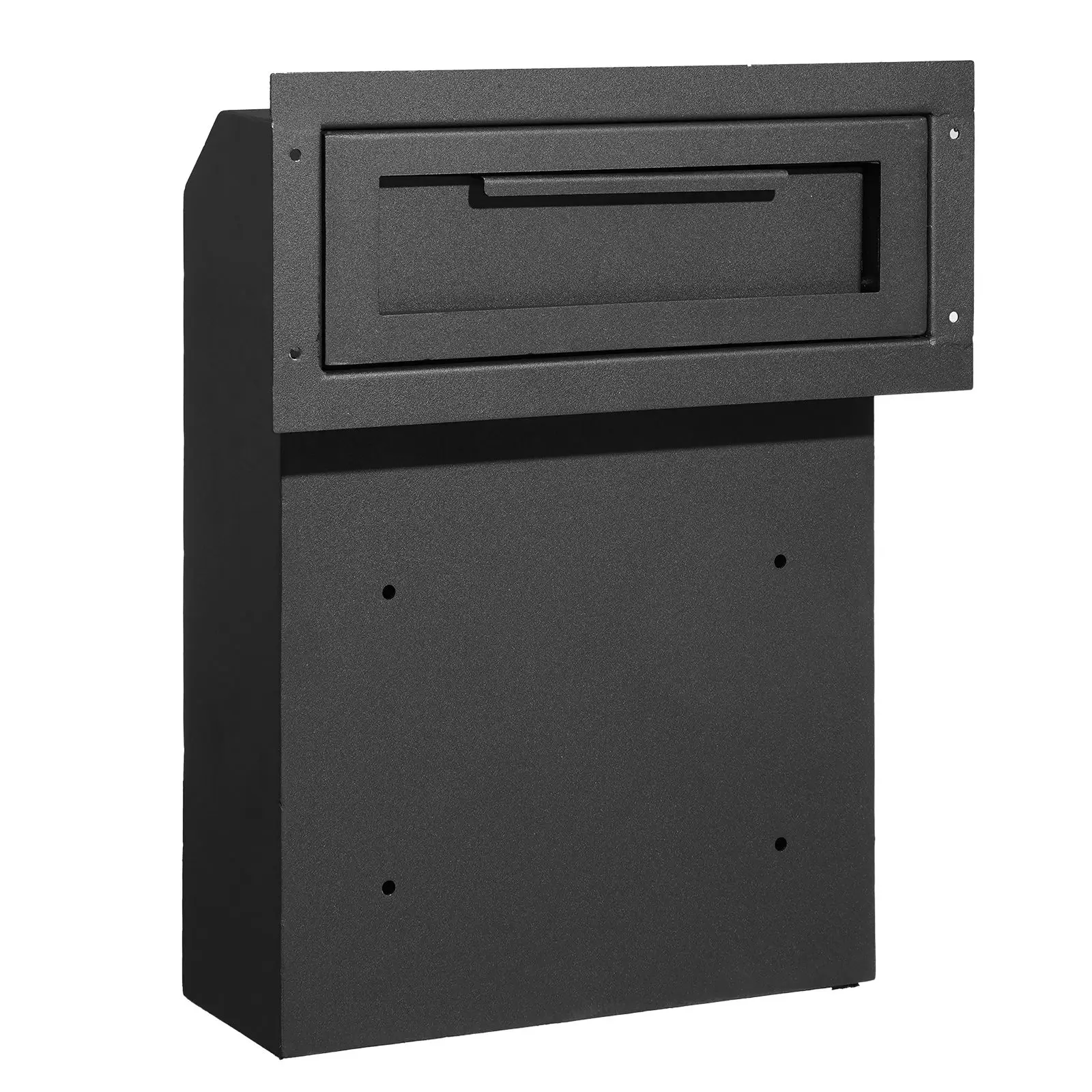 Through The Wall Drop Box, Heavy Duty Steel Through the Wall Mailbox with 2.8-7.9