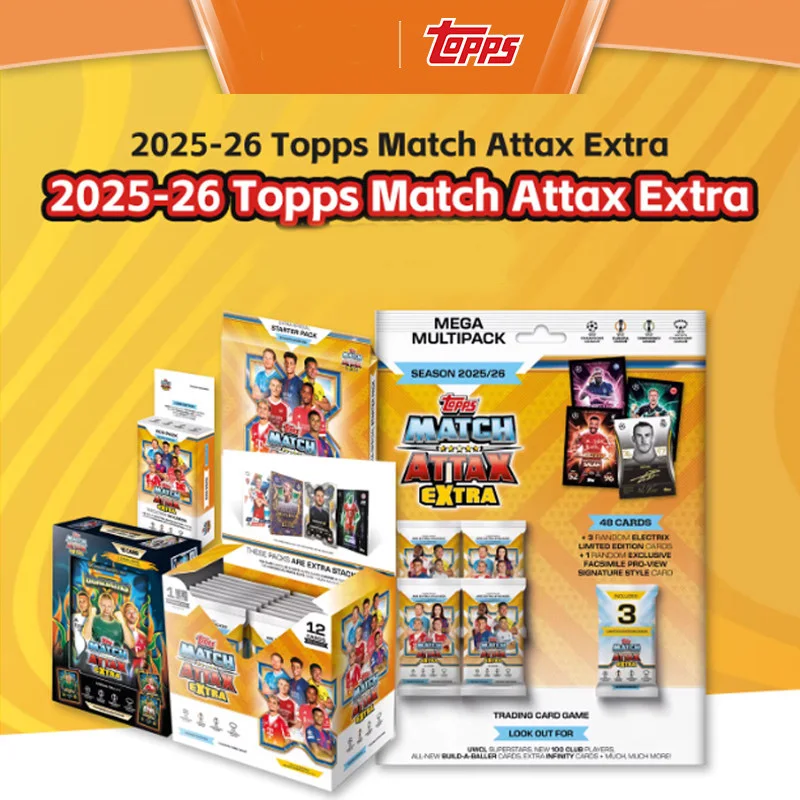 

2025-26 Topps Match Attax Extra Champions League Expansion Pack Official Player Cards Collectible Cards (Boxed)
