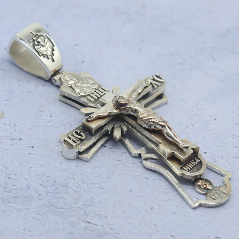 Grand Pendentif Orthopédique en Or Blanc pour Homme, 25g de Long, Personnalisé, 925 Solide, Cottage, LING