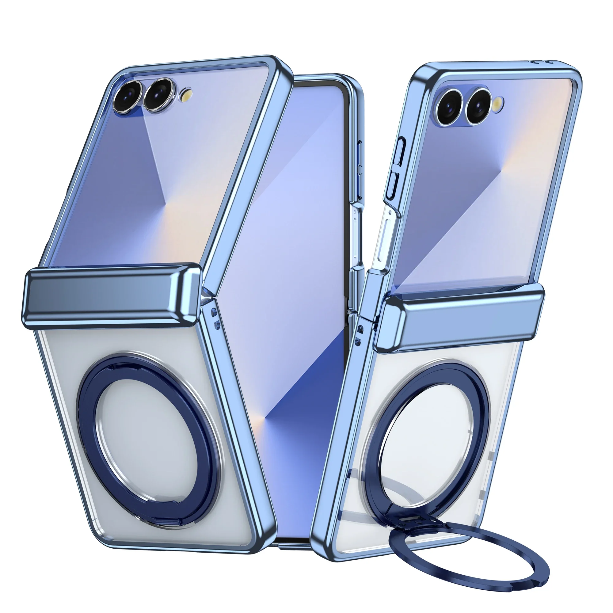 Galvanisierte Magnetische 360° Drehbare Halterung Handyhülle für Samsung Galaxy Z Flip 8 7 6 5 Flip7 Flip6 Scharnier-Schutzabdeckung – Detail 3