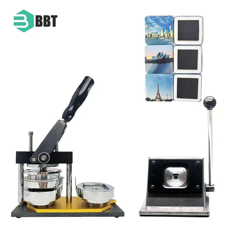 50*50Mm Square Shape Button Badge Making Machine For Diy Button Manual Button Badge Making Machine