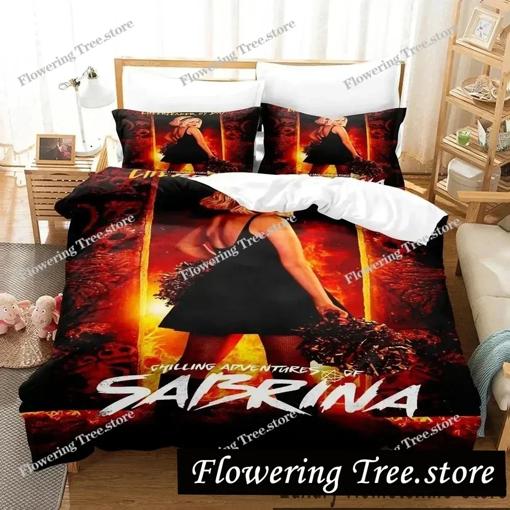 

3D Print Movie Chilling Adventures of Sabrina Bedding Set Boys Girls Twin Queen King Size Duvet Cover Pillowcase Bed boys Adult