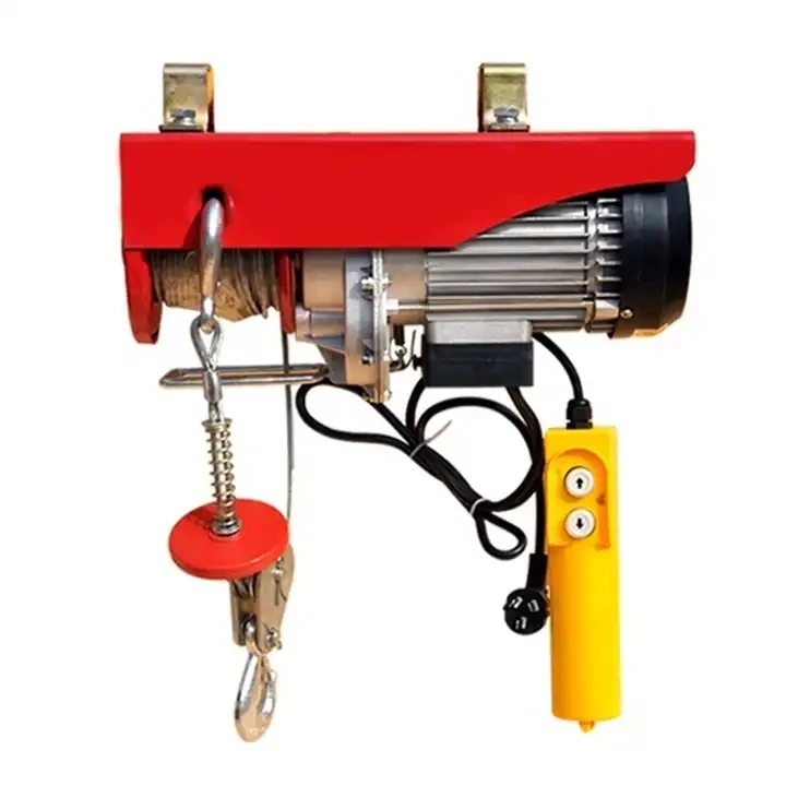 Cheap Price Double Speed Rope Pully PA200-PA1200 Electric Hoist with Motorized Trolley