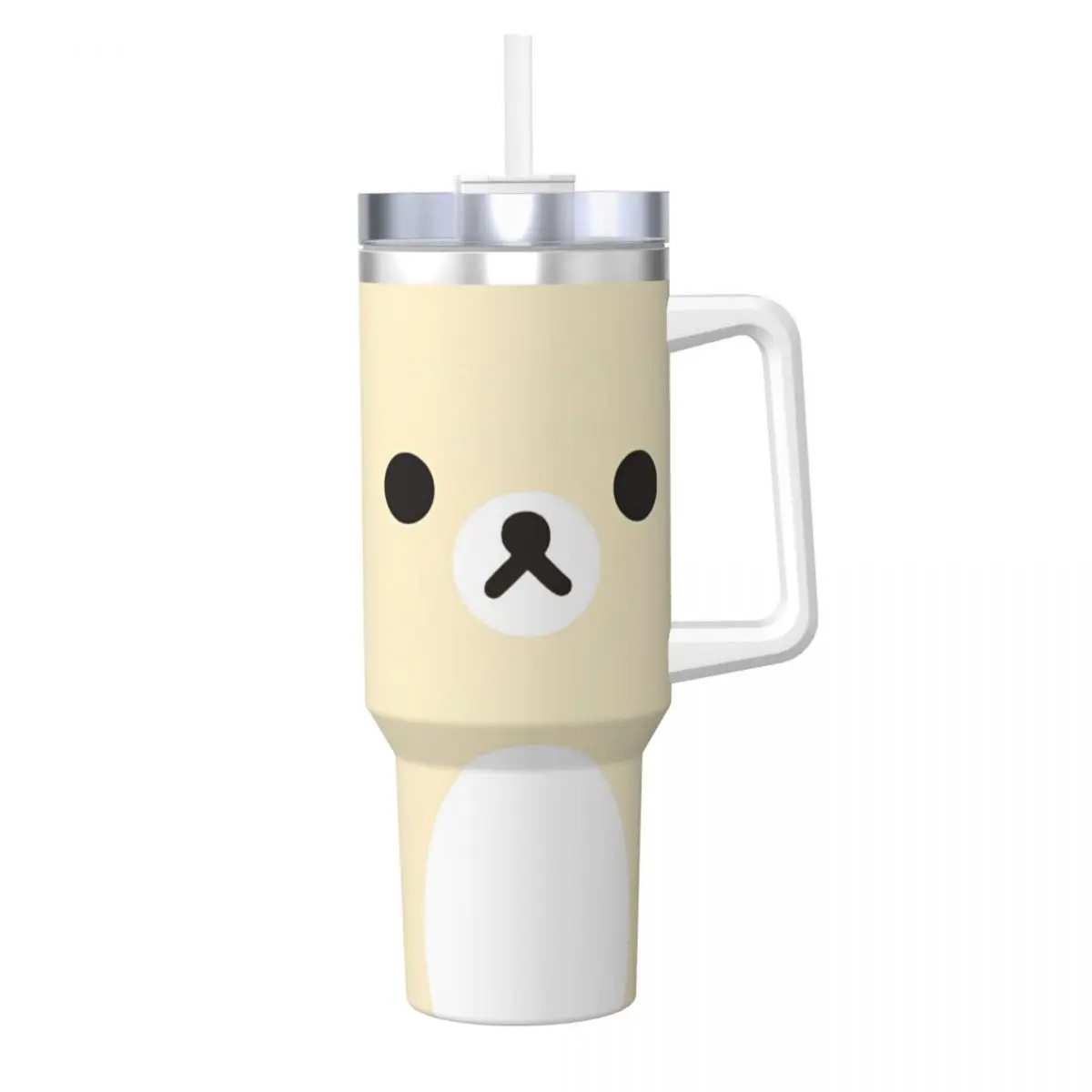 

Rilakkuma Tumbler Face Бутылка для холодной и горячей воды Изолированные термочашки из нержавеющей стали Дизайн Дорожные автомобильные кружки