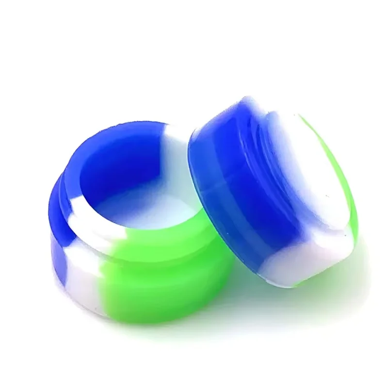 2ML 3ML 5ML Multi-purpose 5PCS Silicone Container Jar Storage Box Mix Colors Nonstick Concentrate Containers Jars Oil Wax Case