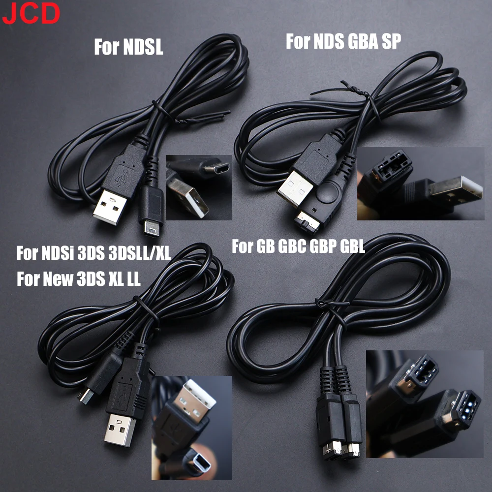 USB Data Charger Charging Power Cable Cord For DS Lite DSL NDSL For NDSi 3DS New 3DS XL LL NDS GB GBC GBP GBA SP Game Controller
