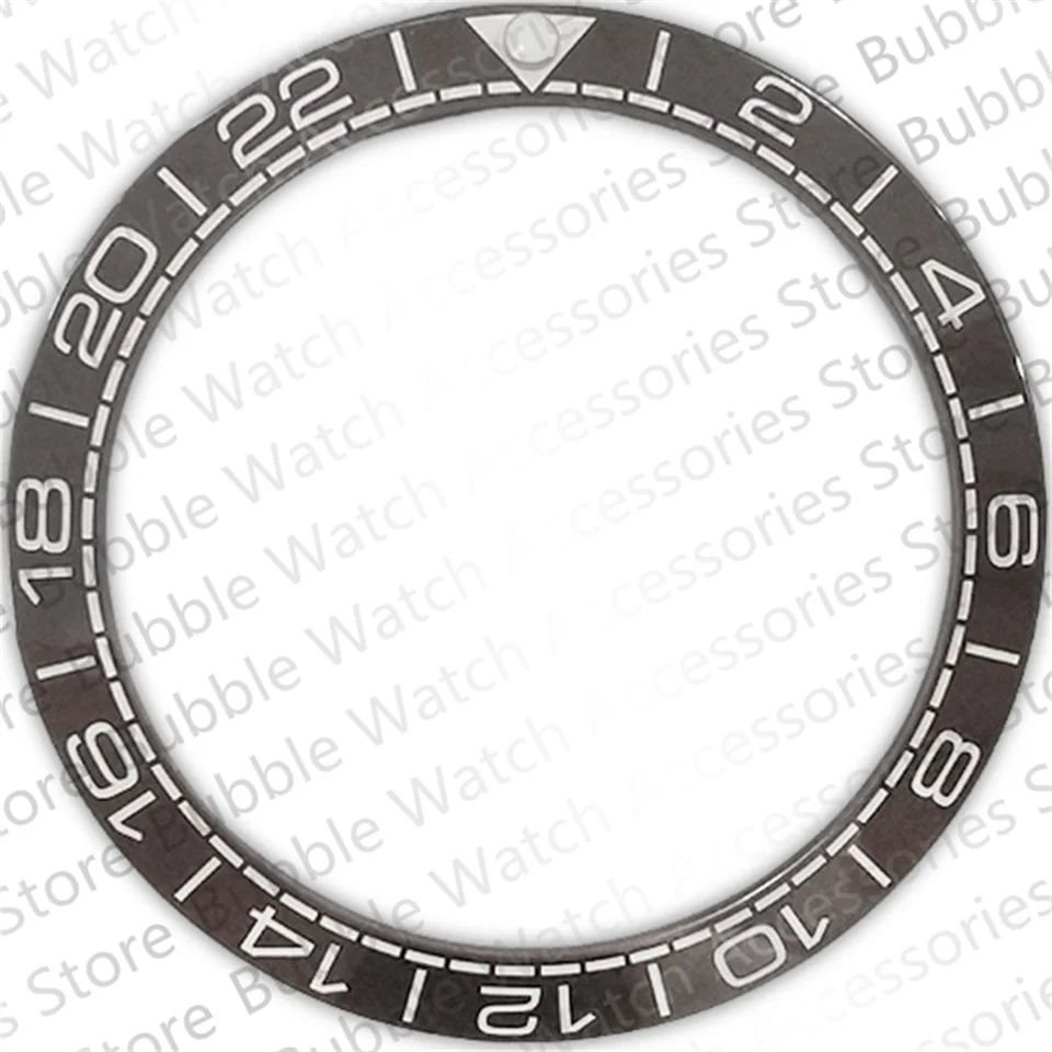 

38MM×30.7MM Gray Ceramic Slanted Bezel Insert Fit for Rlx Men's Mechanical Watch