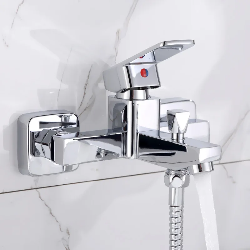 Shower Faucet Bathroom Hot and Cold Mixing Valve Toilet Shower Tap Bathtub Faucet Shower Set Household Bathroom Accessories view 2